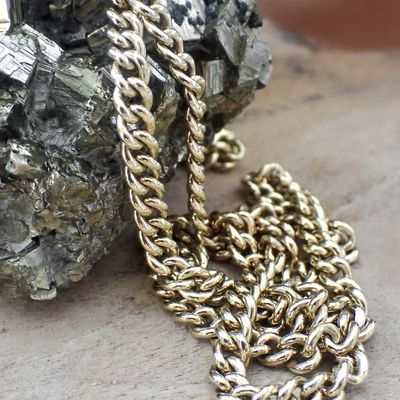 Image 2 of Gold robust gourmet link chain