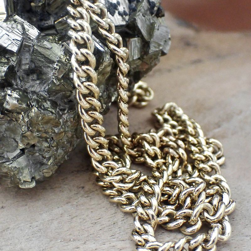 Image 2 of Gold robust gourmet link chain