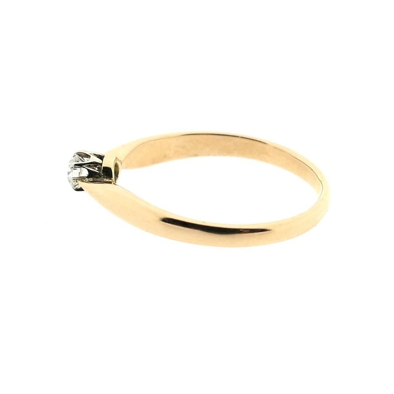 Image 5 of Rose gold solitaire ring with diamond | 0.22 ct.