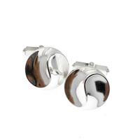 Silver cufflinks