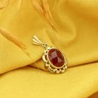 Image 2 of Gold pendant with carnelian | Vintage