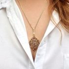 Image 4 of Gold pendant with an abstract shape