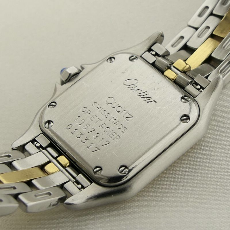 Image 9 of Cartier Panthère '1 Row'; 18k gold/steel women's watch