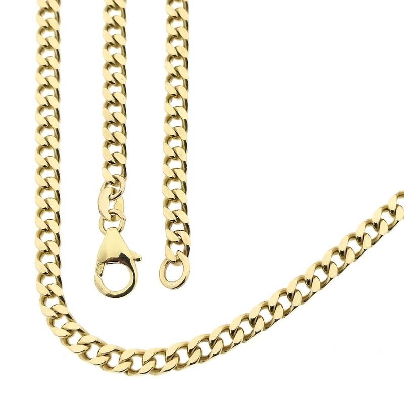 Image 3 of Gold gourmet link chain | 47.5 cm