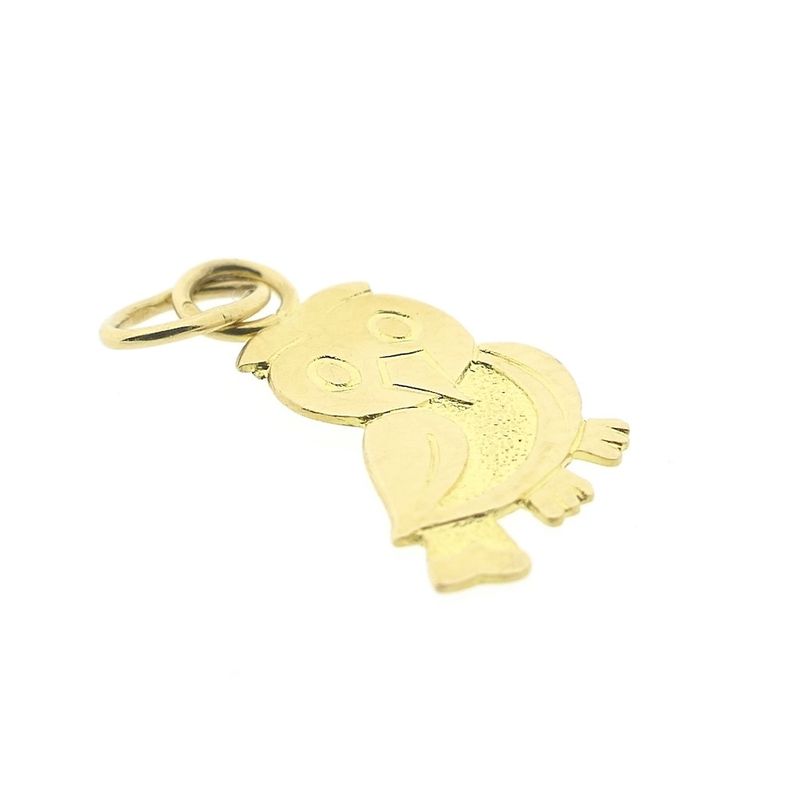 Image 6 of 18 carat gold owl pendant