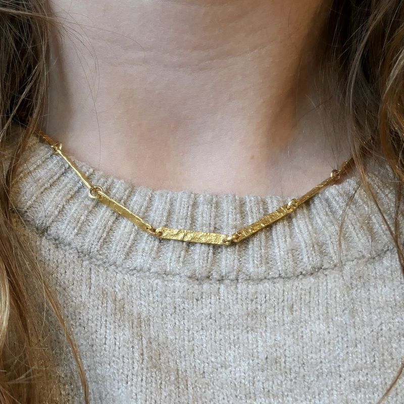 Image 9 of Gold Lapponia necklace; Lapp booms | 43 cm