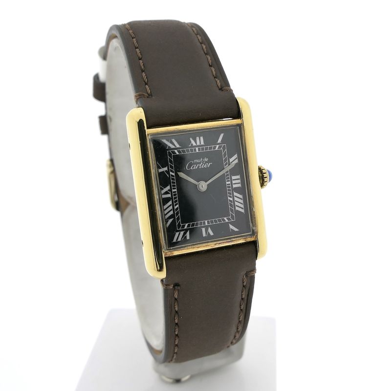 Image 6 of Cartier Tank Vermeil 'Large'; Vintage mechanical watch