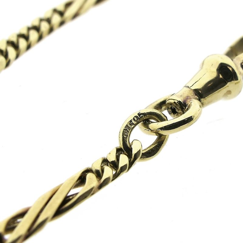 Image 4 of Vintage gold watch chain; Chatelaine