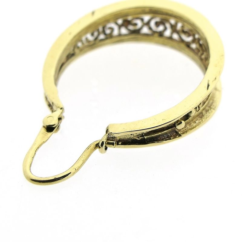 Image 5 of Vintage/antique gold hoop earrings | Ø 18.5 mm