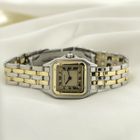 Image 8 of Cartier Panthère '2 Row'; 18k gold/steel women's watch