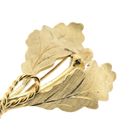 Image 3 of Gold brooch of oak leaves