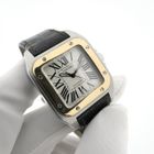 Image 11 of Cartier Santos 100 'Medium' Automatic 2878; 18k rose gold/steel watch