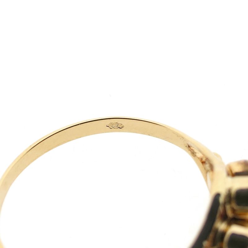 Image 8 of Vintage gold ring with blood coral