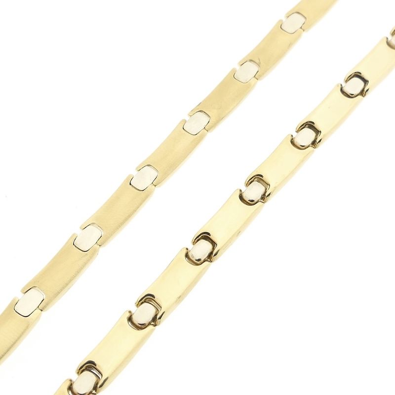 Image 7 of Two-tone gold fantasy link necklace