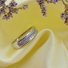 Image 2 of White gold pavé ring with diamonds | 0.11 ct.