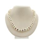 Image 1 of 9 carat pearl necklace with ruby, sapphire, and emerald | 46 cm