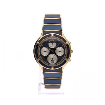 Afbeelding 1 van Eterna Airforce Galaxis Moonphase 850.4386.68; Vintage 18k. Gouden Heren Horloge