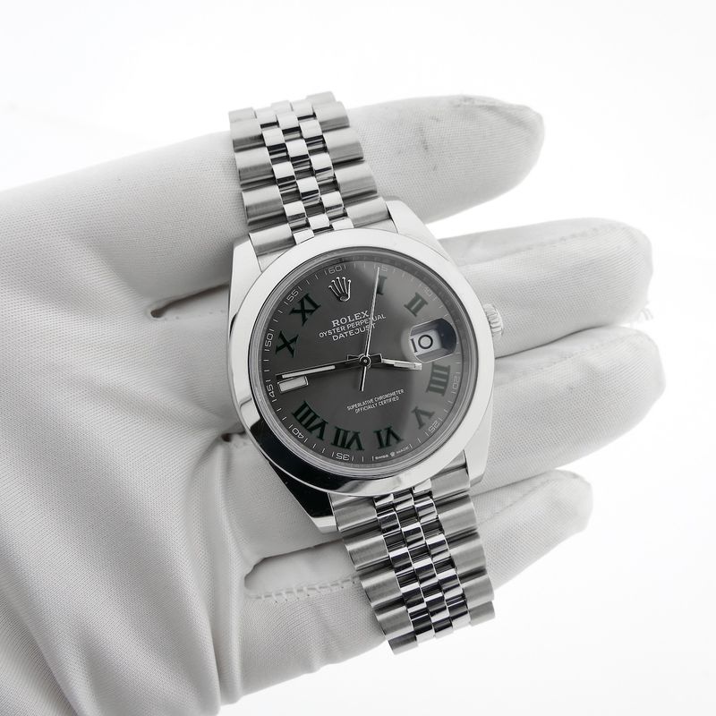 Image 7 of Rolex Datejust 41mm 'Wimbledon' 126300; Automatic men's watch