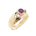 Image 1 of Gold ring with ruby