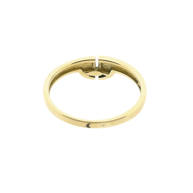 Image 6 of Gold ring with diamond; 0.01 ct.