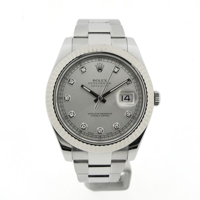 Image 25 of Rolex Datejust II 41mm 'Diamond Dial' 116334; Automatic men's watch