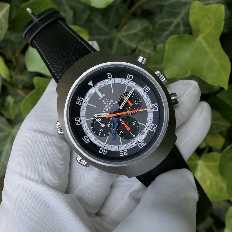 Image 16 of Omega Flightmaster 145.036; Vintage chronograaf piloten horloge