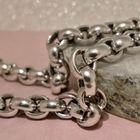 Image 2 of White gold jasseron link necklace