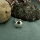 Image 2 of Silver ring with round button