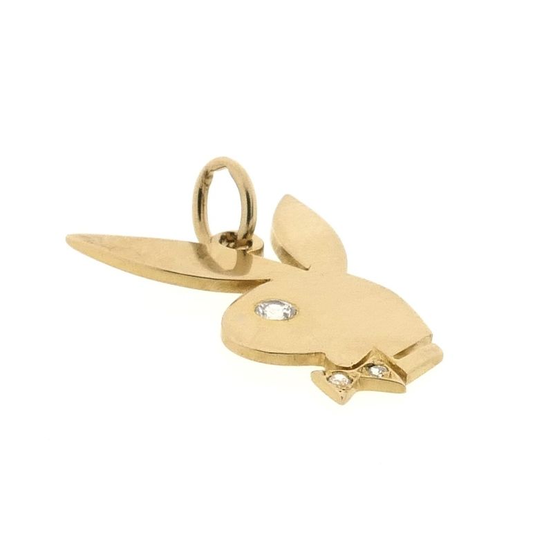 Image 3 of 8 Ct. Playboy bunny pendant with zirconia