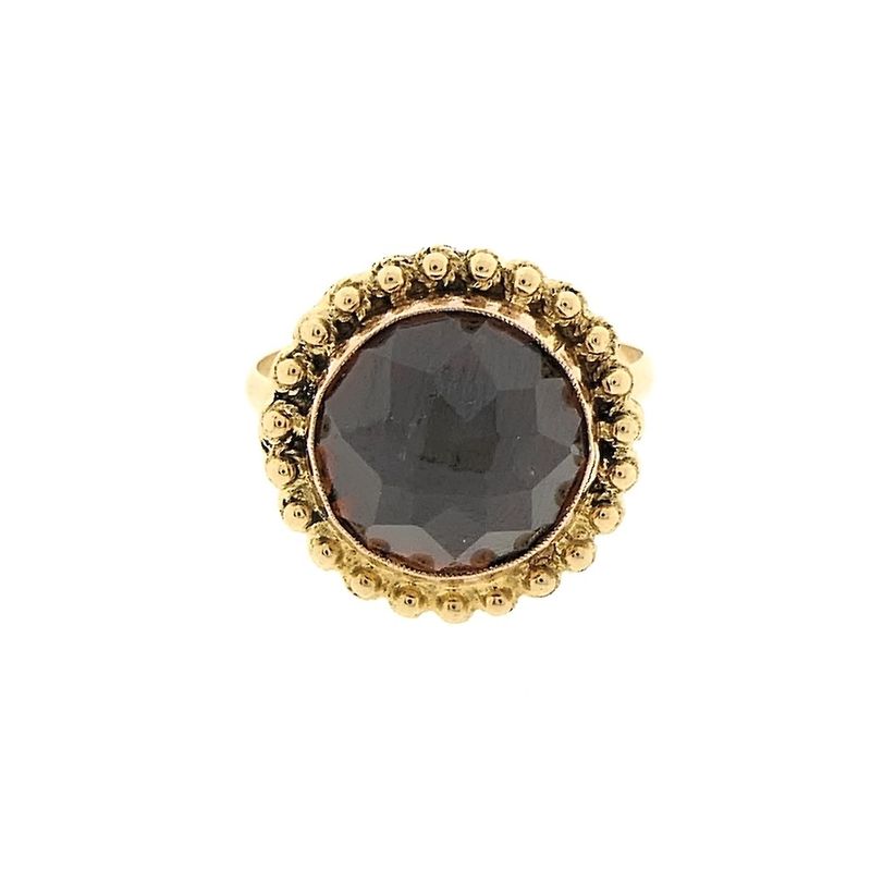 Image 7 of Gold ring with garnet | Vintage