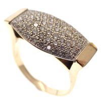 Exclusive 18K gold ring pavé set with diamonds | 0.73 ct.