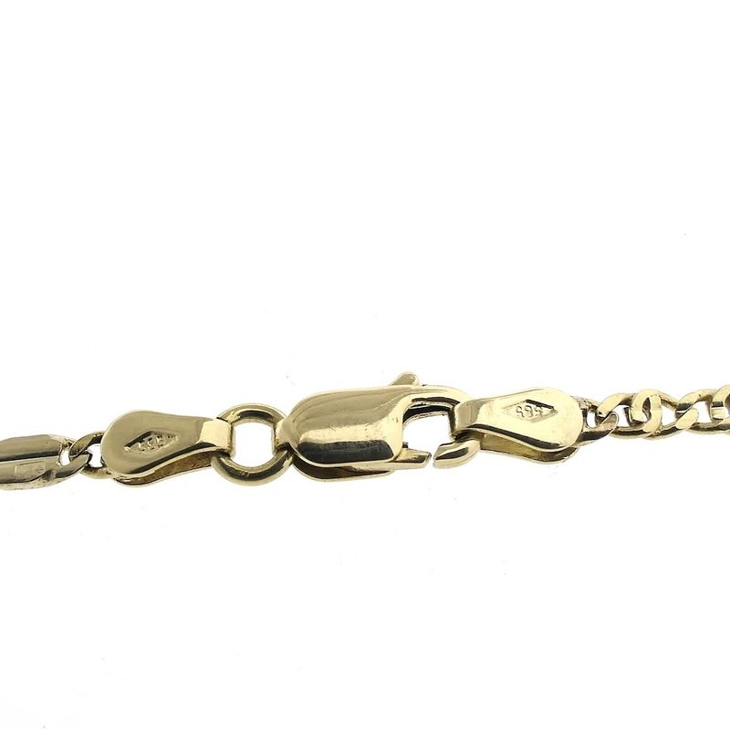 Image 5 of Gold Figaro link bracelet | 19.5 cm