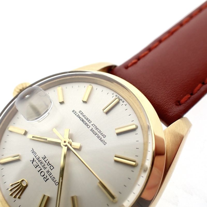 Image 9 of Rolex Date 1500; 18k gold watch