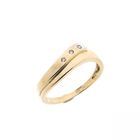 Image 1 of Gold ring with diamond; 0.015 ct.
