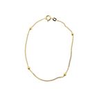 Image 3 of Gold gourmet link bracelet with beads | 18.5 cm