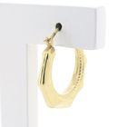 Image 4 of Gold lapidary earrings | Ø 20 mm