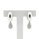 Image 1 of White gold earrings with diamonds; Approx. 0.70 ct.