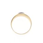 Image 5 of Vintage Gold Signet Ring with Garnet