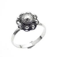 Silver ring with Zeeland button