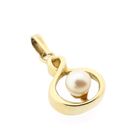 Image 4 of 8 Karat Pendant with a Pearl
