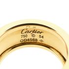 Image 4 of Cartier yellow gold wide ring with diamonds; 0.04 ct.