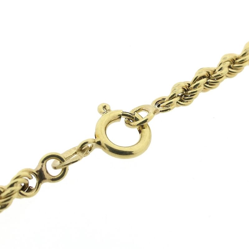 Image 6 of Gold twisted link chain with tassels | 48 cm