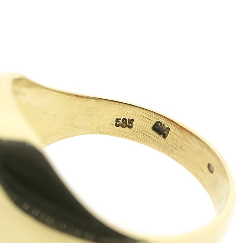 Image 5 of Gold signet ring with carnelian