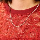 Image 9 of White gold snake link chain