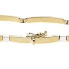 Image 5 of Two-tone gold bar link bracelet | 18.5 cm