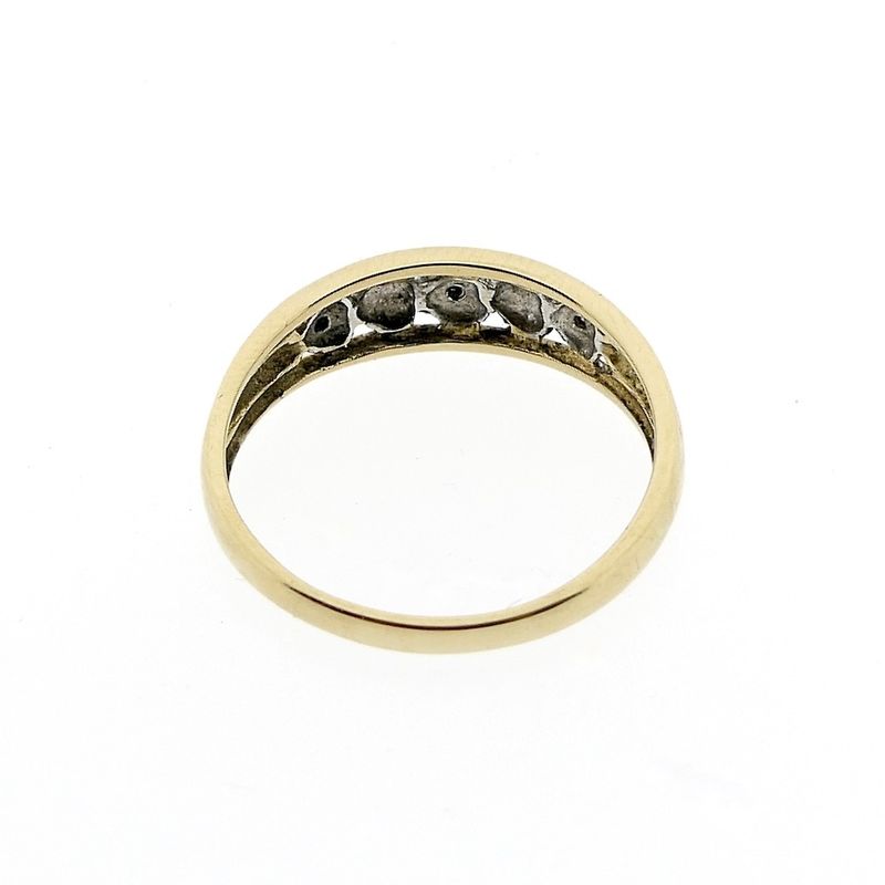 Image 5 of Gold heart ring with diamonds