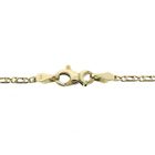 Image 3 of Gold closed Figaro link chain | 50 cm