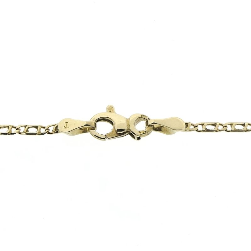 Image 3 of Gold closed Figaro link chain | 50 cm