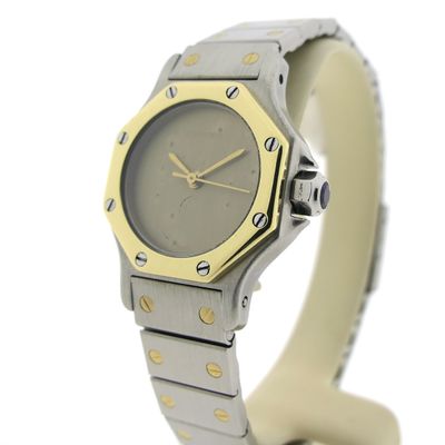 Image 2 of Cartier Santos Octagon Automatic; 18k gold/steel women's watch