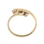 Image 7 of Gold ring with rose-cut diamonds; approx. 0.20 ct.